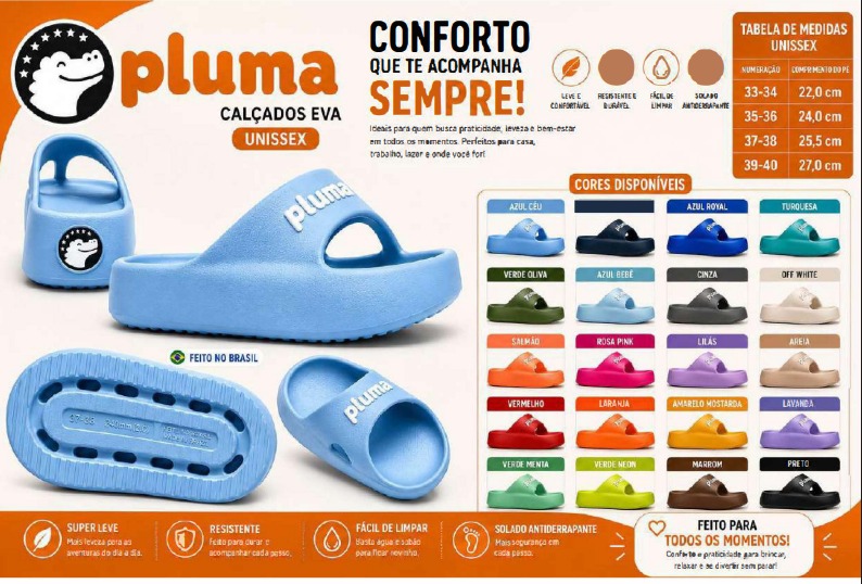 PLUMA CALCADOS FEMININO